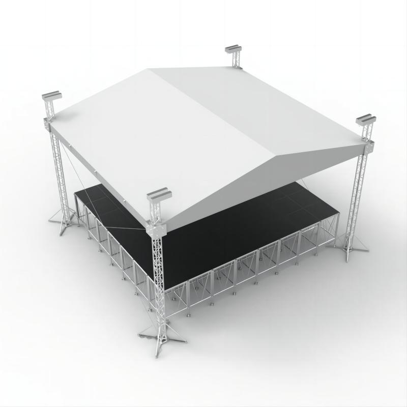 Outdoor event stage lighting roof truss 10x5x5m