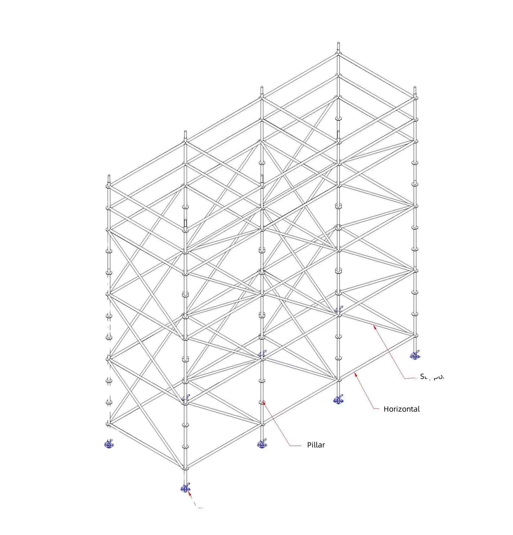 layer truss wall