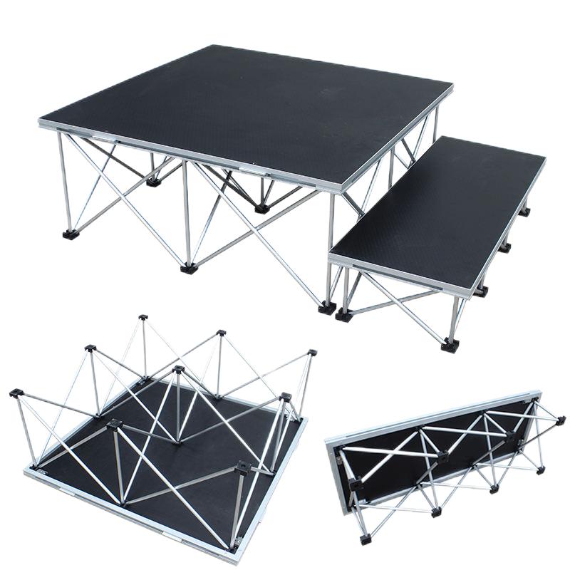 Concert Stage Platform With Foldable Riser 1x0.39m