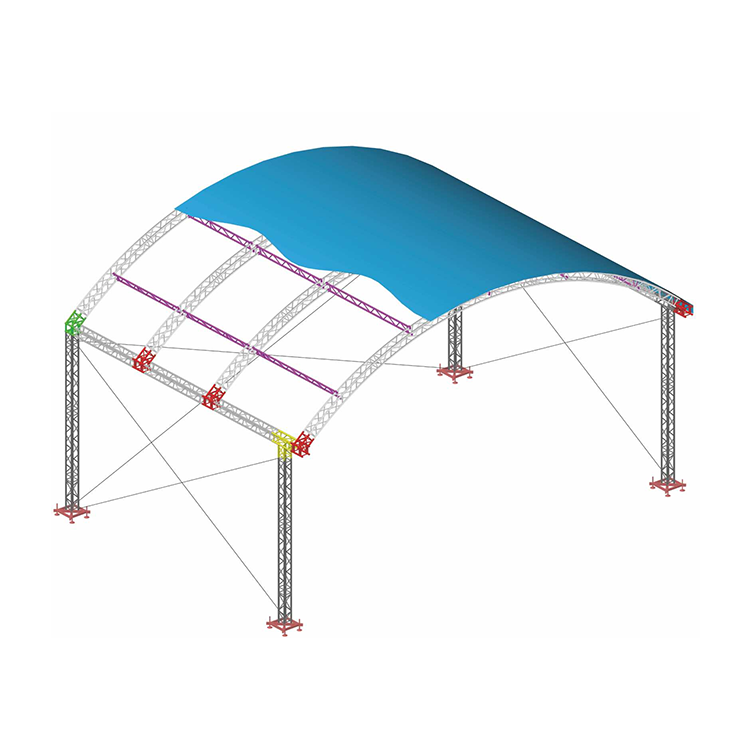 Lighting Curved Roof Truss