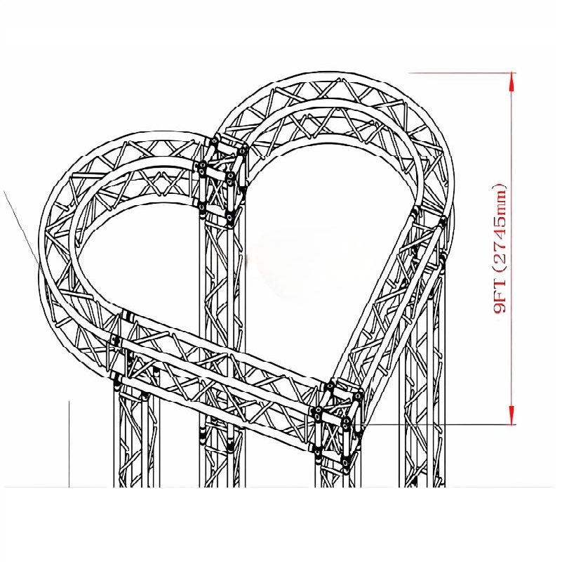 Heart Shaped Background Truss