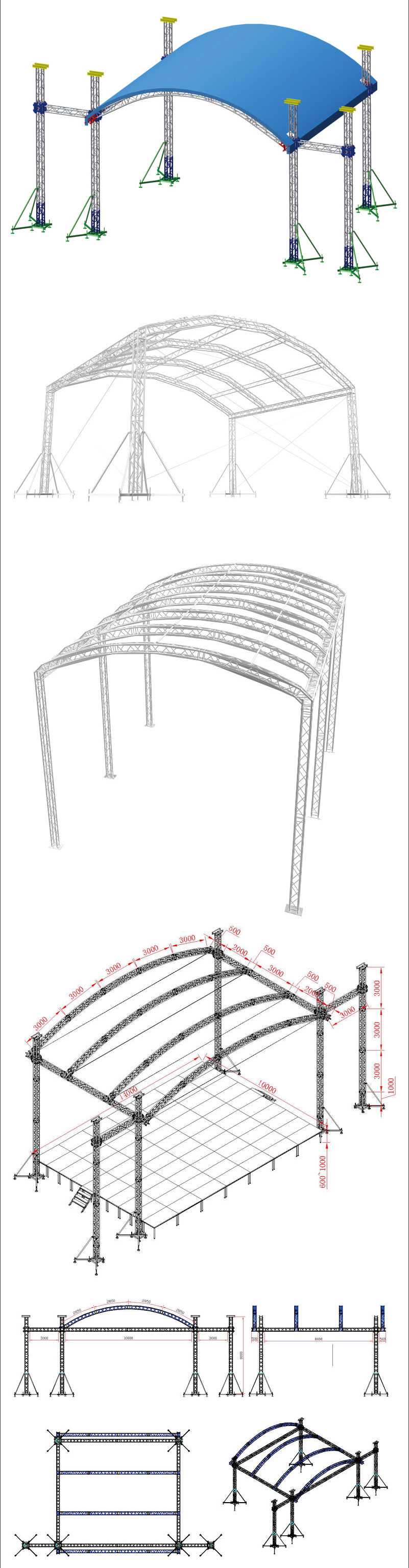 curve roof truss